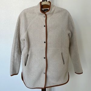 Small, Reversible Faux Suede/Sherpa Coat